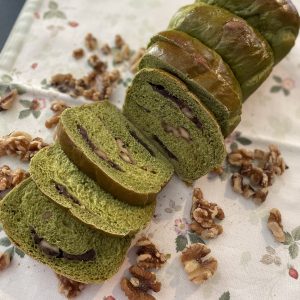 Matcha Bread w/ Red Beans